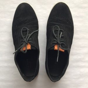 Cole Haan Suede Black Oxford Sneakers